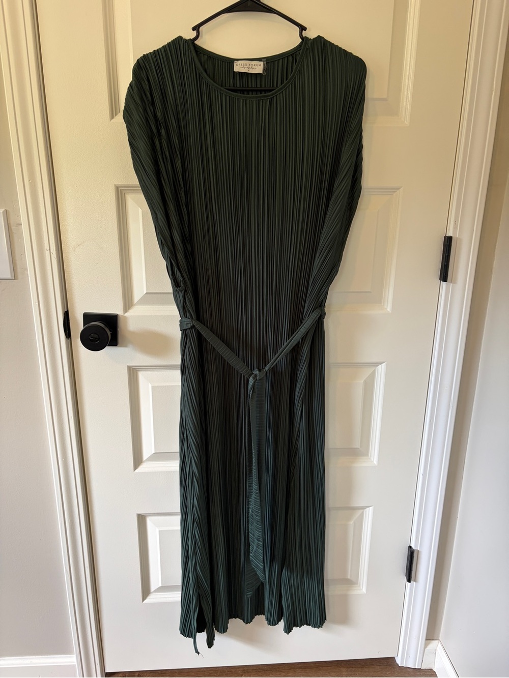 Dress Forum Forest Green Pleated Maxi Dress